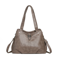 Bolso Tote de PU para Mujer, Moderno, con Cierre de Cremallera, Diseño Anti-Robo y Portátil. Bolso Retro Único para Uso Diario