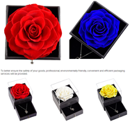 Fleurs décoratives Cadeau de la Saint-Valentin Roses stabilisées éternelles immortelles à vie directement de l'usine Écologiques