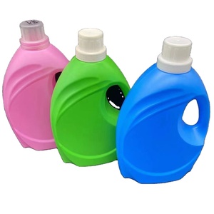 Nhà máy tùy chỉnh vòng 1L 2L 3L 5L HDPE PE giặt chất lỏng chất tẩy rửa chai với logo in ấn cho dầu gội Lotion trang điểm sử dụng - Product Image 1