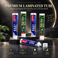 Emballage de tube de dentifrice en aluminium-plastique avec bouchon à vis, logo personnalisé/impression UV pour produits de soins personnels