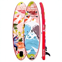 Planche à pagaie gonflable AIsunss SUP pour le surf aquatique de loisir avec pompe électrique 9 pièces