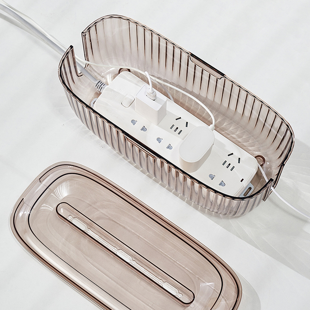 Home and Office Chargers Computer USB Hub With Cover Hide Wires & Power Strips Cord Organizer Cable Management Box