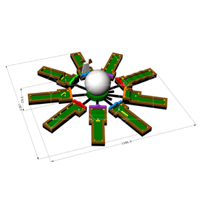 Campo de <span class=keywords><strong>Mini</strong></span> <span class=keywords><strong>Golf</strong></span> Inflable de PVC de 9 Hoyos con Obstáculos Divertidos para Uso <span class=keywords><strong>en</strong></span> Interiores y Exteriores <span class=keywords><strong>en</strong></span> <span class=keywords><strong>Casa</strong></span> y <span class=keywords><strong>en</strong></span> la Escuela - Product Image 2