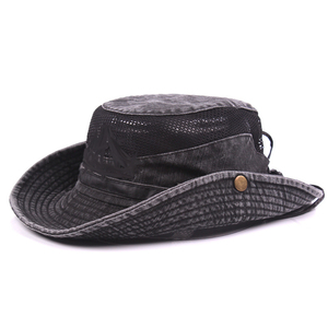 Sombrero de Pesca y Montañismo Unisex a Rayas <span class=keywords><strong>Bai</strong></span> Xiaoyuan, Gorra de Verano para Exteriores, Transpirable, de Malla de Algodón, con Protección Solar - Product Image 4