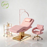 Table de massage électrique de luxe pour salon de spa, soins esthétiques, esthéticienne, traitement médical, lit de beauté pour cils