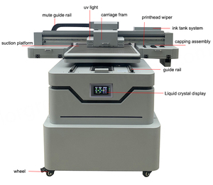 Impresora UV de Cama Plana Tamaño A1 6090 con Cabezal XP600 I1600 I3200 para Impresión en Plástico/Acrílico/Metal/Carcasas de Teléfono/Piedra/Bolígrafos - Product Image 6