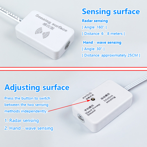 AC 110V-220V 2-in-1 Berührungsschalter Partition Induktiver Sensor Radar-Bewegungserkennung Handbewegungssensor Hohe Empfindlichkeit 6-8M Reichweite LED - Product Image 4