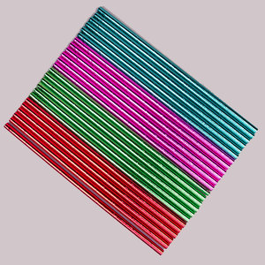 25 pailles en papier biodégradables jetables, pailles en papier couchées et dorées colorées, pâtisseries de fête, pailles décoratives pour boissons - Product Image 3
