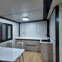 Maison conteneur amovible et extensible de 20 et 40 pieds, Villa, Appartement, Bureau, Cuisine, Chambre, Salle de bain, Moderne, Luxe, Préfabriquée, Tout inclus