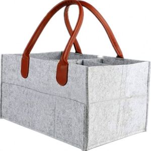 Fashion Grey Polyester Cover Heine <b>Nappy</b> Baby love Land Designer Disposable Bag Felt Diaper Caddy - Product Image 4