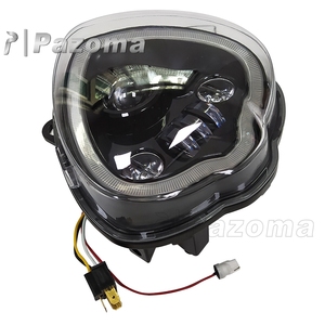 Di Alluminio del motociclo LED Gruppo ottico Anteriore DRL Della Lampada per <span class=keywords><strong>Vulcan</strong></span> 650S EN650 2015 - <span class=keywords><strong>2021</strong></span> - Product Image 6