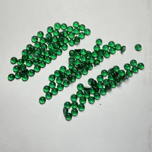 Gemaakt Spinel Ronde Platte Bodem Cabochon 4Mm 8Mm 9Mm 10Mm Groene Blauwe Spinel Edelsteen