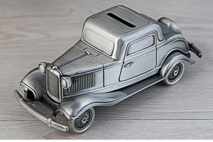 Artisanat en métal rétro voiture <span class=keywords><strong>tirelire</strong></span> Style européen créatif Vintage voiture épargne pot décoration de la maison ornements garçon cadeau - Product Image 6