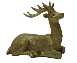 Rendier Beeldjes Zitten Rendieren Standbeeld Herten Ornamenten Elanden Standbeeld Voor Xmas Home Office Decor