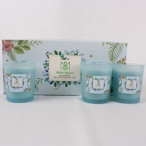 Caja de regalo envuelta literaria personalizada, conjunto de vidrio de lujo, <span class=keywords><strong>velas</strong></span> perfumadas, caja de regalo, decoración de vacaciones de Año Nuevo CN;ANH - Product Image 2