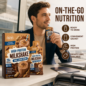 OKTW Batido Líquido Alto en Proteínas con Sabor a Mantequilla de Cacahuete, Vainilla, Fresa, Café y Matcha, Favorece la Recuperación Muscular, Venta al Por Mayor - Product Image 1