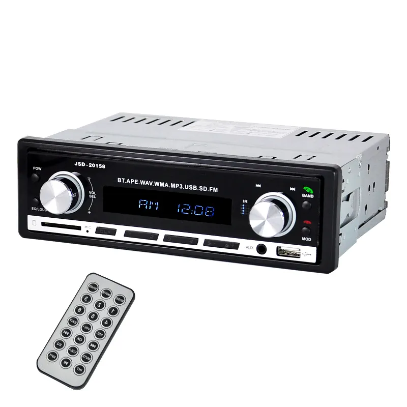 12v Car Audio SD USB Mp3 Fm Aux Input Receiver 1din car radio player