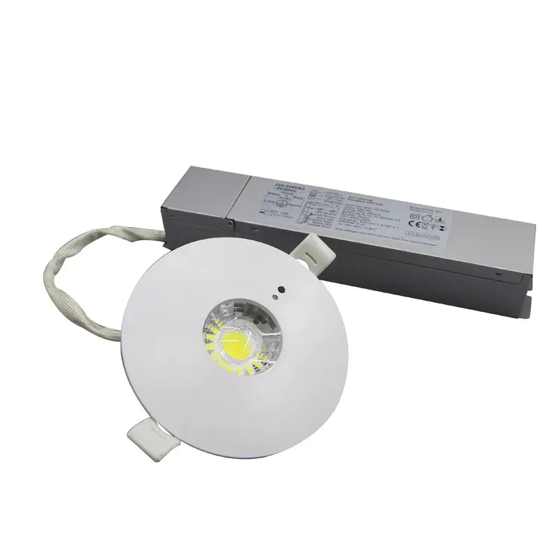 5W COB LED spitfire Emergency downlight recessed fire emergency ceiling lamp