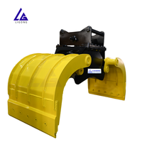En stock : Grappin de tri fixe pour excavatrice, conforme CE, à livraison rapide, hydraulique, robuste, à dents durables, pour le tri des déchets