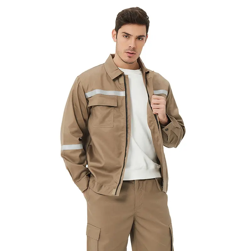 Anitstatic óleo water resistant coverall fogo prova mecânica chama-retardador segurança workwear fogo prova camisas e calças