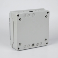 Boîtier de distribution étanche IP65 en plastique pour disjoncteurs MCB, montage en surface extérieur, rail DIN, avec couvercle transparent