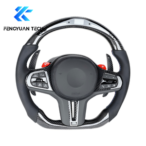 Volante de Cuero y Fibra de Carbono con Calefacción Personalizado para <span class=keywords><strong>BMW</strong></span> G20 G28 G29 G30 G32 G38 Serie 3 <span class=keywords><strong>320i</strong></span> 325i 330i M3 M4 M5 X1 X2 X3 - Product Image 2