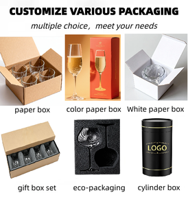 Verres à <span class=keywords><strong>vin</strong></span> rouge et à champagne élégants et vintage, verres à dîner en <span class=keywords><strong>verre</strong></span> transparent - Product Image 6