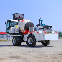 Mini bétonnière autochargeuse portable 1,5 m³ Bétonnière automobile 4x4 pour les emplacements difficiles et isolés