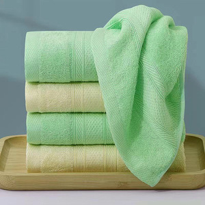 Serviette de Bain Kim Ryan 40x80cm en Fibre de Bambou Douce et Absorbante Jaune Vert Serviette de Visage Personnalisable Vente en Gros - Product Image 2