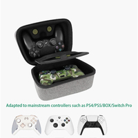 Étui de transport rigide portable gris en EVA pour manette de jeu, avec fermeture éclair, étanche et antichoc, pour Sony PS5 PS4 Microsoft