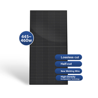 Module Pv monocristallin 445W 450 Watts 455W 460W Panneaux solaires photovoltaïques bificiels de type N 72V pour abri de voiture