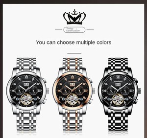 Montre homme automatique mécanique étanche lumineuse Poedagar 1403, toute nouvelle montre de poignet de marque Tremolo pour affaires - Product Image 6