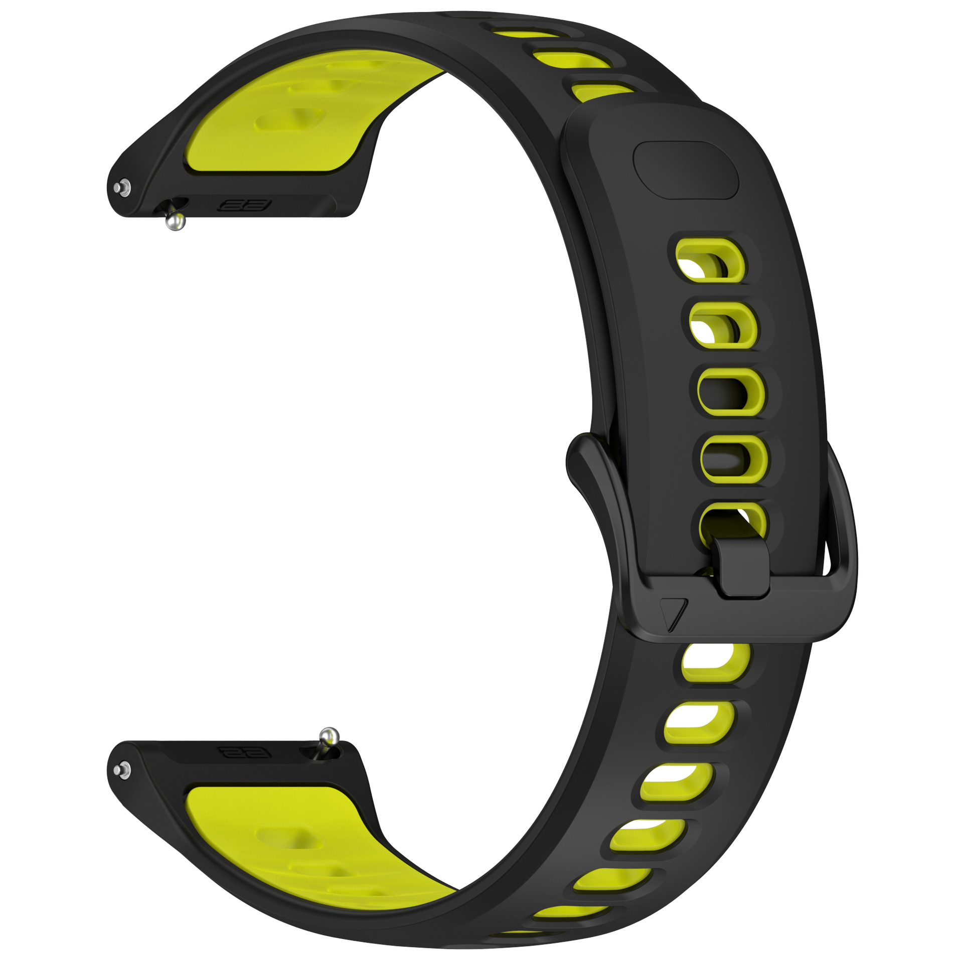 Black lime-metal buckle