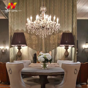 Châu Âu hiện đại chiếu sáng cho phòng khách Glass ống đèn chùm ánh sáng biệt thự trang trí pha lê mặt dây chuyền đèn - Product Image 2