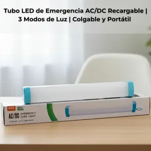 White <b>LED</b> Tubular Emergency <b>Light</b> Lamp, <b>USB</b> Rechargeable - Product Image 5