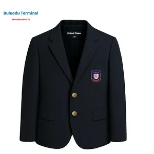 Veste de costume unisexe en polyester pour uniformes scolaires préscolaires, primaires et secondaires, costumes d'étudiant personnalisés avec LOGO - Product Image 1