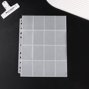 Mẫu Miễn Phí Rõ Ràng Chống Bụi A4 11 Lỗ 16 Túi Nhựa Bên Trong Trang 292*224 Mm Cho Thiệp Chúc Mừng Thẻ Bóng Chày Bộ Sưu Tập Bảo Vệ - Product Image 3