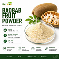 Poudre de Baobab Riche en Vitamine C Saveur Acidulée pour Smoothies, Yaourts et Pâtisseries – Récolte Sauvage, Certifiée HACCP, Halal, Sachet Écologique