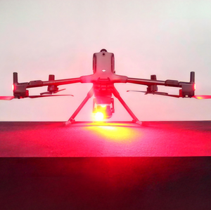 Aluminum Alloy Material Drone Payload, Its Functions Include: Lighting, Throwing, Hailing, Red and Blue Flashing, Camera