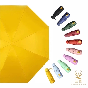 Paraguas Manual Plegable de Cinco Secciones, Reforzado con 8 Varillas, Tipo Macaron, Resistente al Viento y con Protección UPF 50+, Ecológico y Ergonómico con Mango Redondo - Product Image 4
