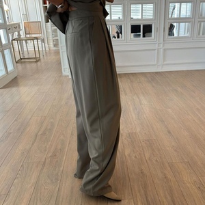 เสื้อกั๊ก2ชิ้นสำหรับผู้หญิงชุดสูทกางเกงเอวสูงเสื้อกั๊กดีไซน์คอวี - Product Image 3