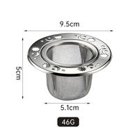 Type de tube droit acier inoxydable étoile lune infuseur à thé fuite bouilloire thé barboteur métal parfumé théière maille écran thé