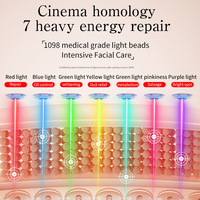 Professional 360 Rotating 1098 Beads Facial Care Pdt Machine 760nm Red Led Face Light Therapy Device