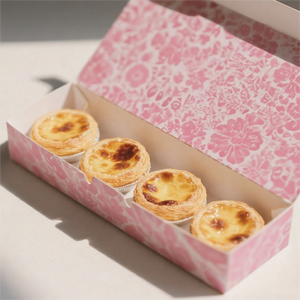 Vente en gros logo personnalisé boîte de boulangerie en carton sans danger pour les aliments emballage <span class=keywords><strong>rose</strong></span> papier personnalisé boîte de <span class=keywords><strong>pastel</strong></span> - Product Image 3