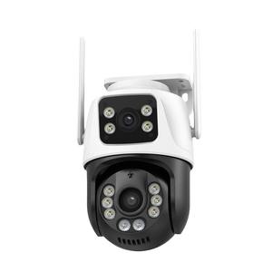 8MP 4K WiFi Smart Video Cámara PTZ para exteriores Hogar 360 Lente dual <span class=keywords><strong>ICSee</strong></span> APP IP WiFi CCTV Red Cámara de seguridad inalámbrica - Product Image 1