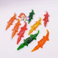 Bonbons Gummy Crocodile à la Pomme Halloween Fool Prank Sweet Fruity Halal Sugar Fudge dans une boîte d'emballage