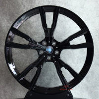 Rines Monobloque Forjados Personalizados de 18 19 20 21 22 Pulgadas, Color Negro Brillante, Estilo 5x120 437M, Cóncavos Profundos para BMW X5 E70 F15 X5M X6M