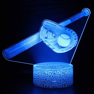 Lampe de nuit LED gravée en acrylique 3D, lampe de personnage, 7 couleurs, décoration lumineuse pour sport, danse, série <span class=keywords><strong>Star</strong></span> - Product Image 1
