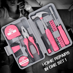 Home Repair Tool Set 13 Piece Carbon Steel Hand Tools With Case For Household Fixing - Product Image 1