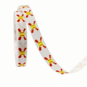 Nouvel Arrivage Ruban Gros-Grain en Polyester Joyeux de 1 cm, 10/50 Yards, pour Emballage Cadeau et Équipement de Cheerleading, Durable et Lavable - Product Image 3